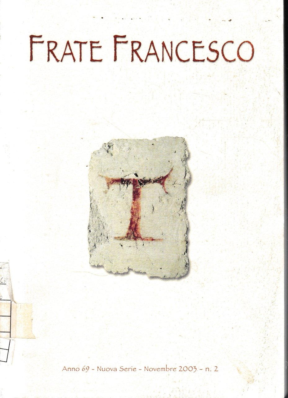 Frate Francesco. Novembre 2003, n. 2. | Immagine principale