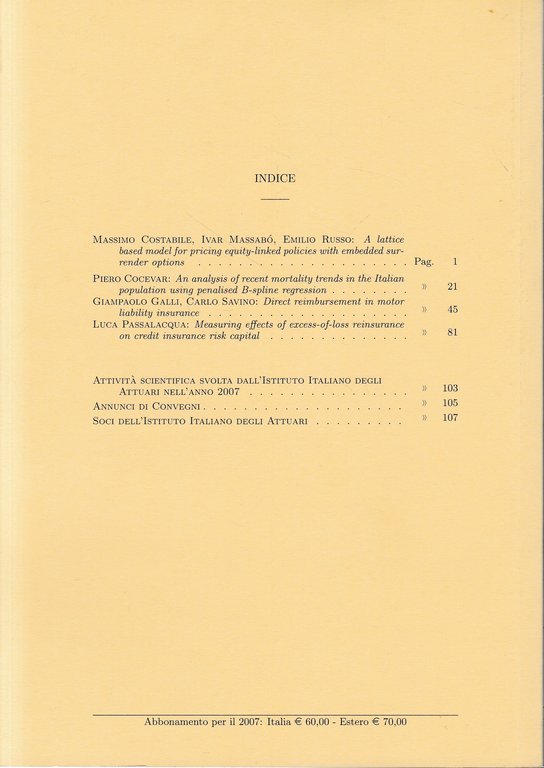 Giornale dell'Istituto Italiano degli Attuari. Anno LXX - n. 1-2, … | Immagine Gallery 4