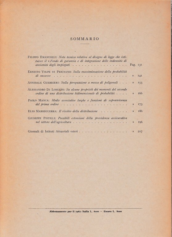 Giornale dell'Istituto Italiano degli Attuari. Anno XXX - n. 2, … | Immagine Gallery 4