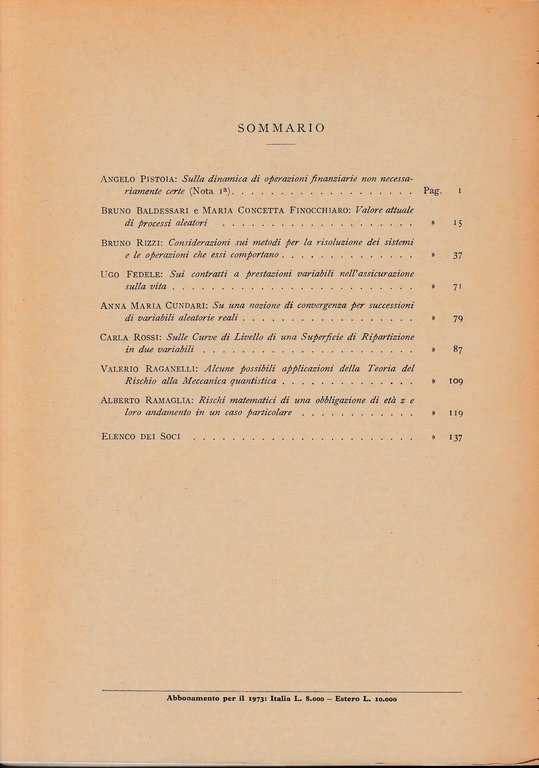 Giornale dell'Istituto Italiano degli Attuari. Anno XXXVI - n. 1-2, … | Immagine Gallery 4