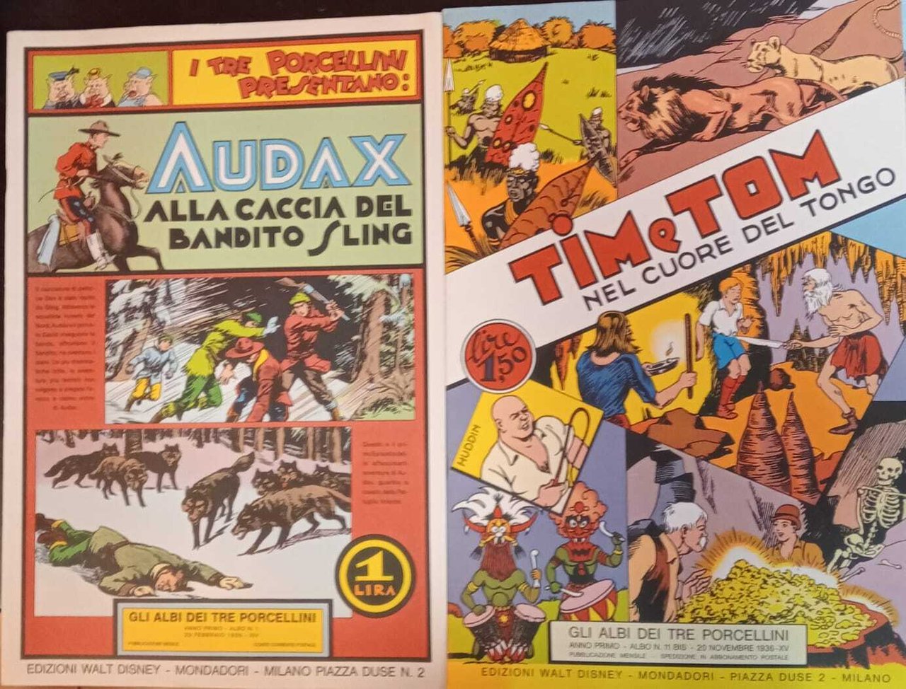 Gli albi dei tre porcellini, dal n. 1 al n. …