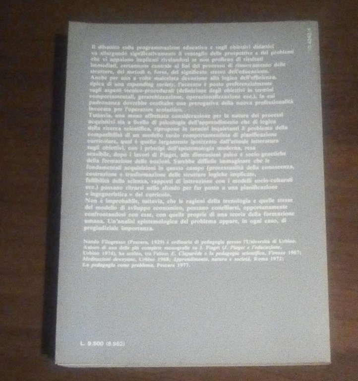 Gli obiettivi dell'educazione