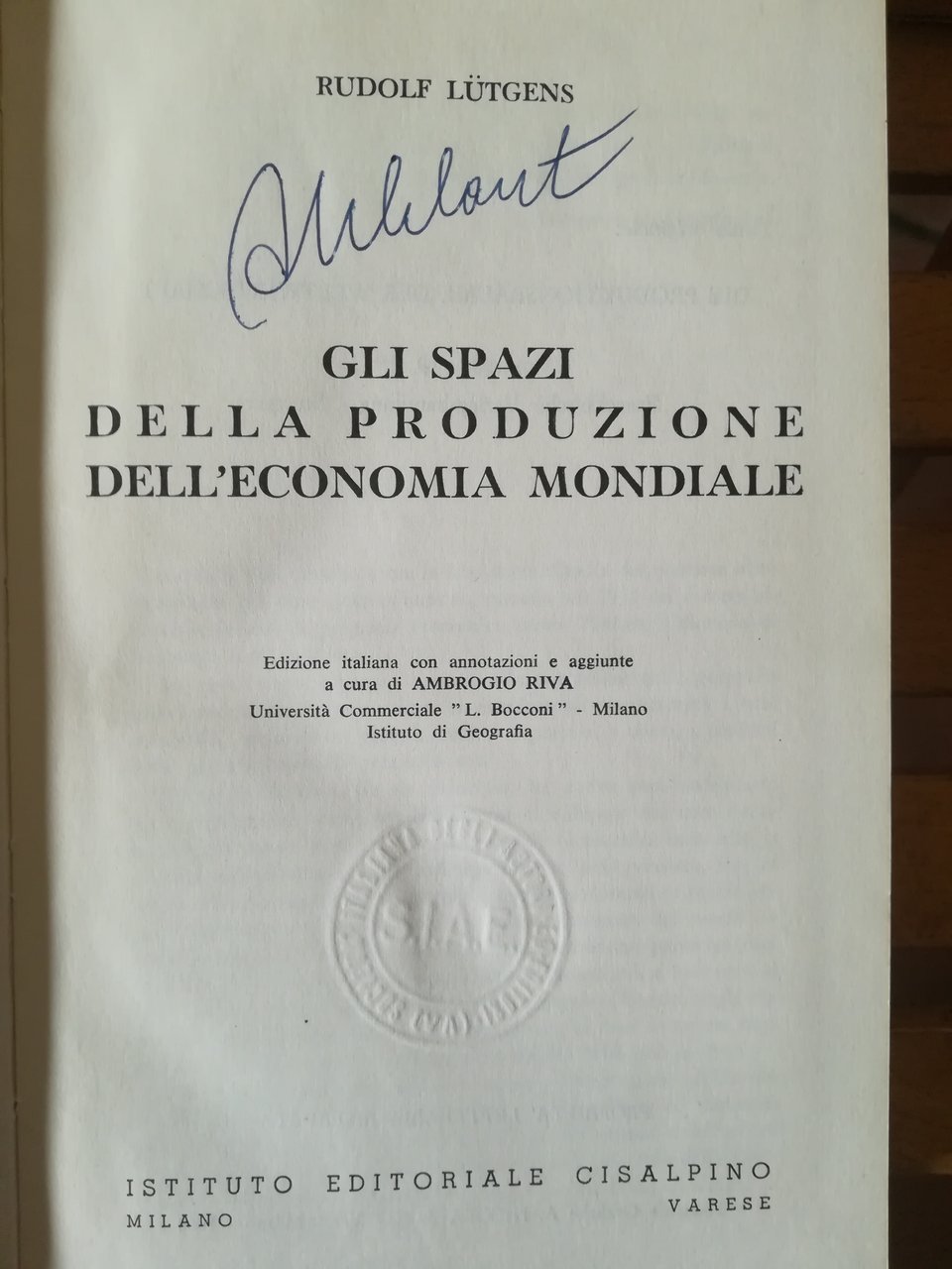 Gli spazi della produzione dell'economia mondiale