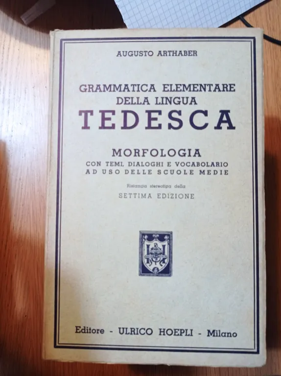 Grammatica elementare della lingua tedesca