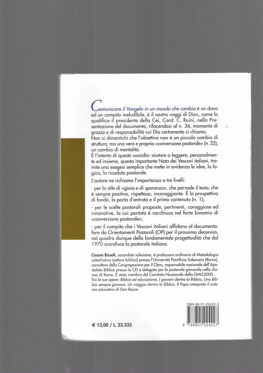 Guida a «Comunicare il vangelo in un mondo che cambia». …