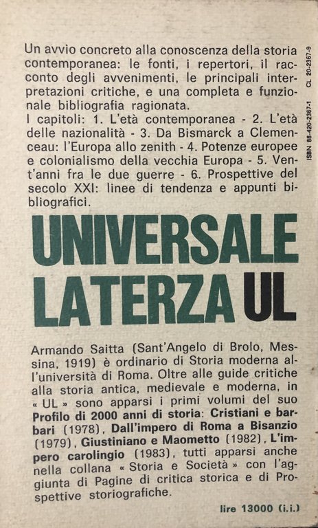 Guida critica alla storia contemporanea