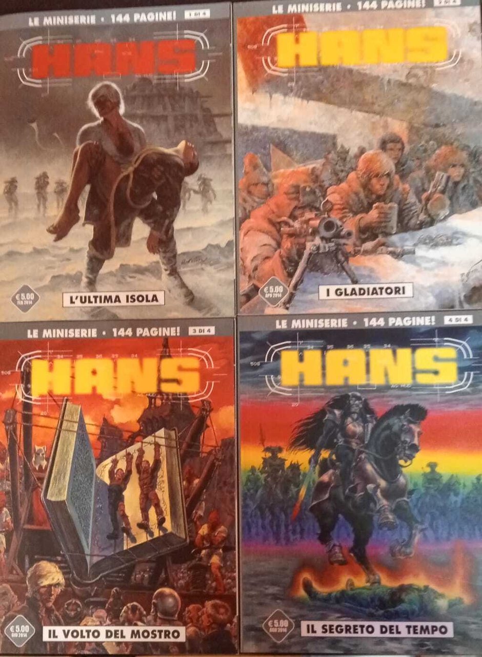 Hans. Le miniserie, albi dal n. 1 al n. 4.