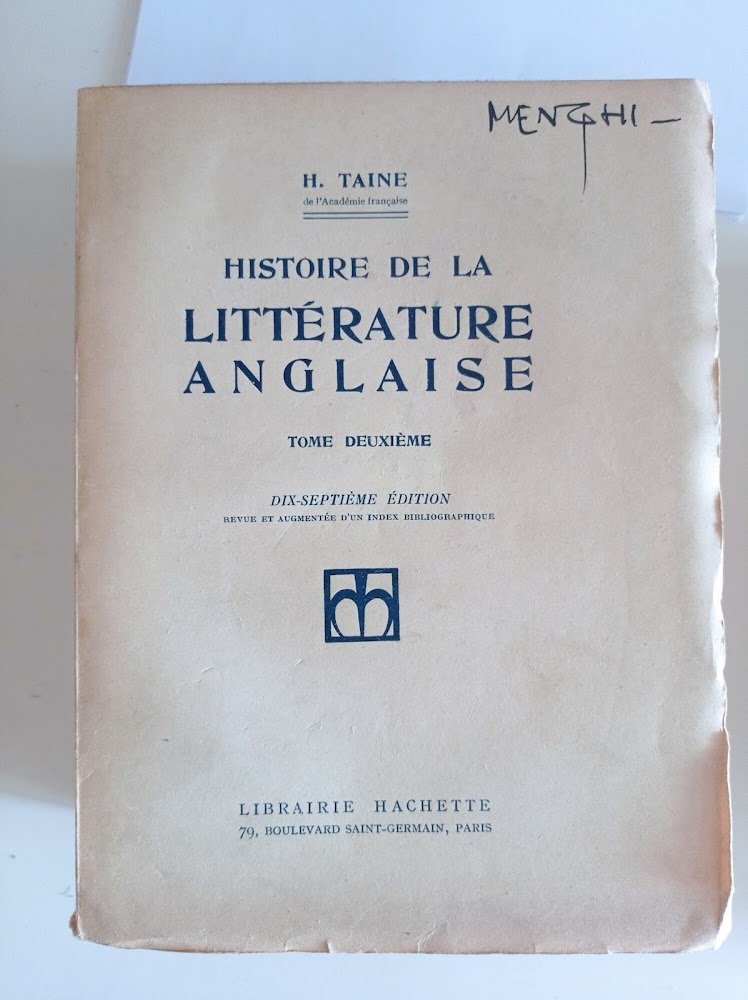Histoire de la litterature anglaise Tomo 2 | Immagine principale