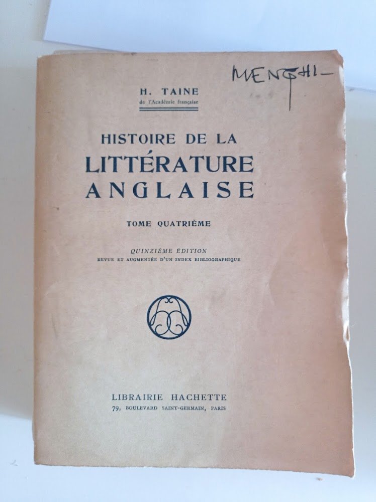 Histoire de la littérature anglaise. Tome quatrième.