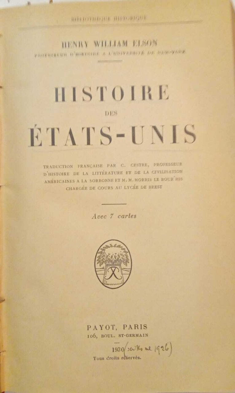 Histoire des Etats - Unis