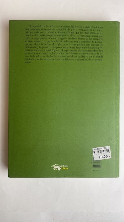 Historia de las ideas estéticas y de las teorías artísticas …