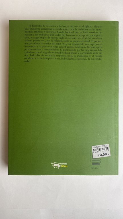 Historia de las ideas estéticas y de las teorías artísticas …