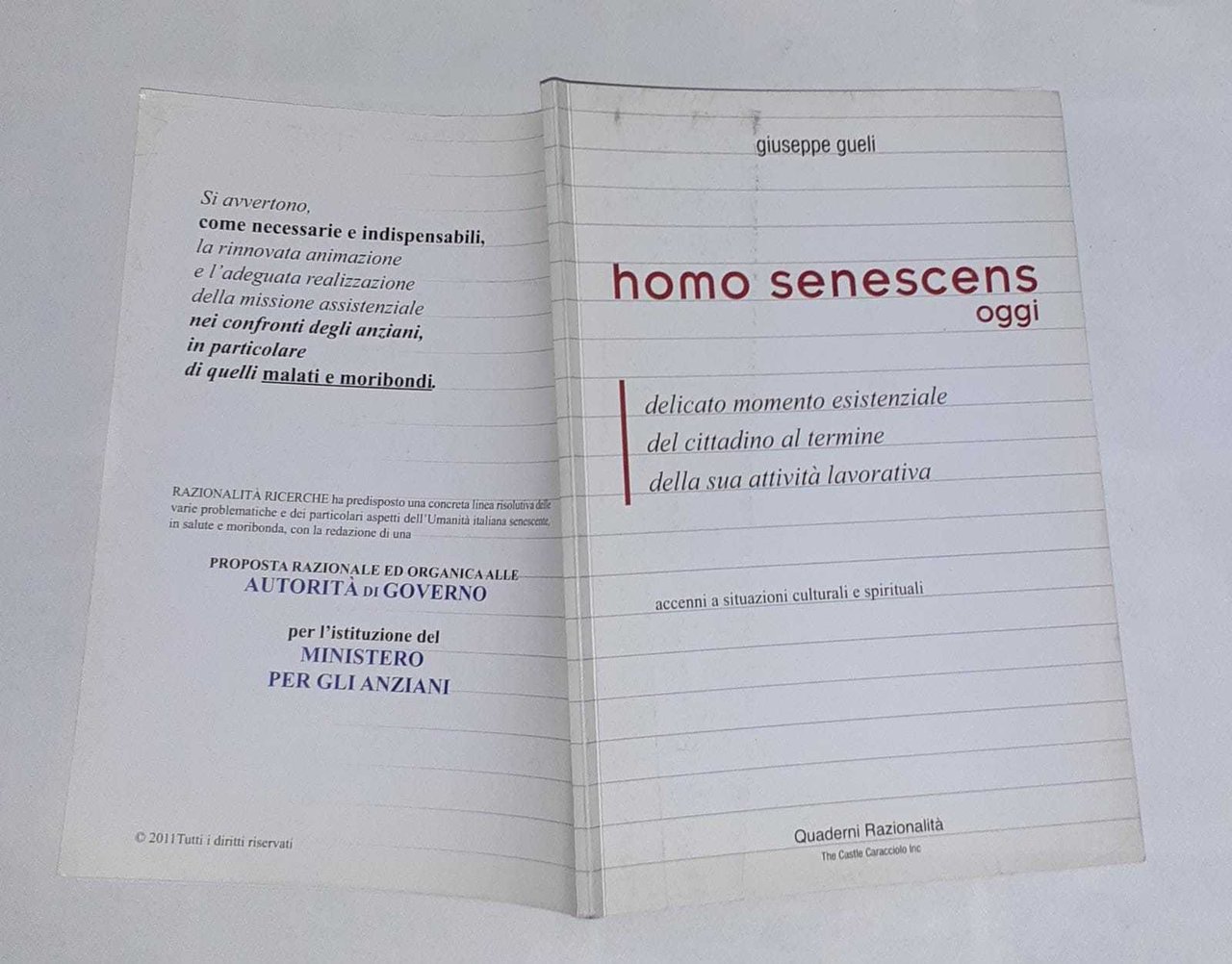 Homo senescens oggi