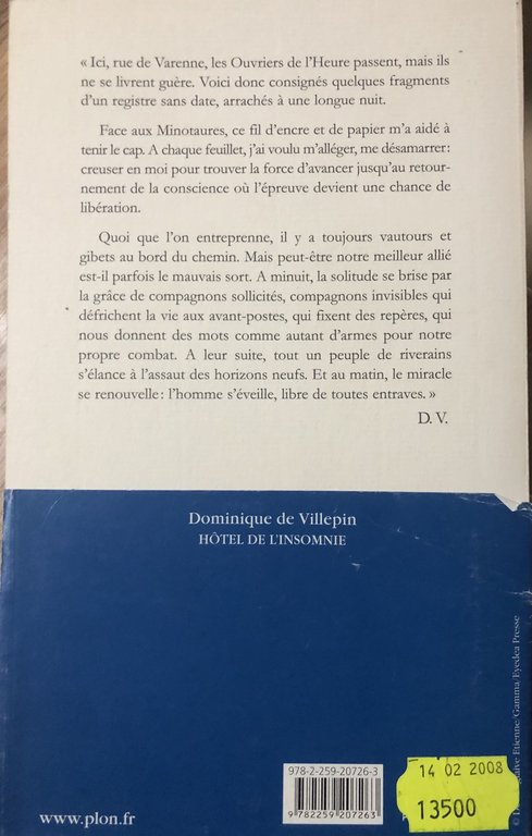 Hôtel de l'insomnie