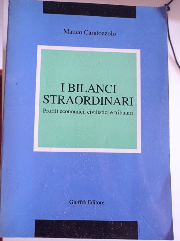 I bilanci straordinari