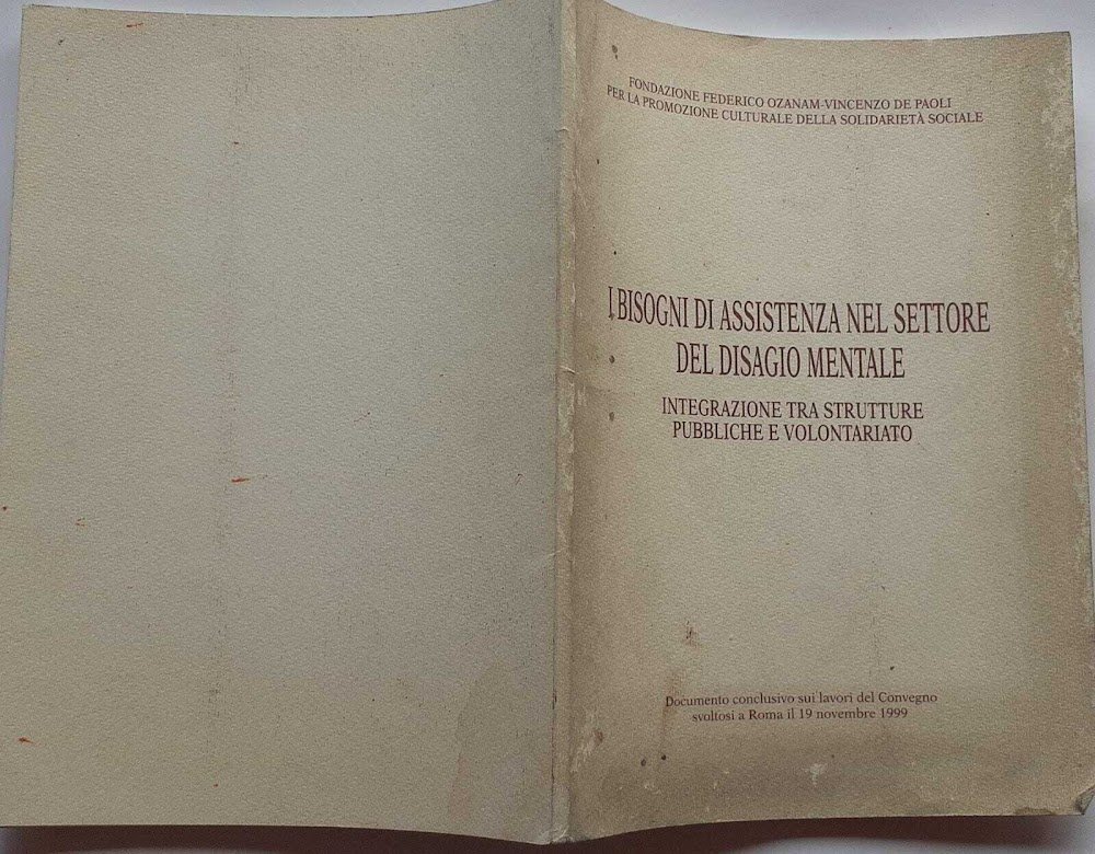 I bisogni di assistenza nel settore del disagio mentale. Integrazione … | Immagine principale