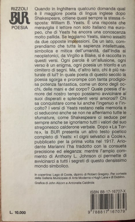 I cigni selvatici a Coole. Testo inglese a fronte. | Immagine Gallery 2