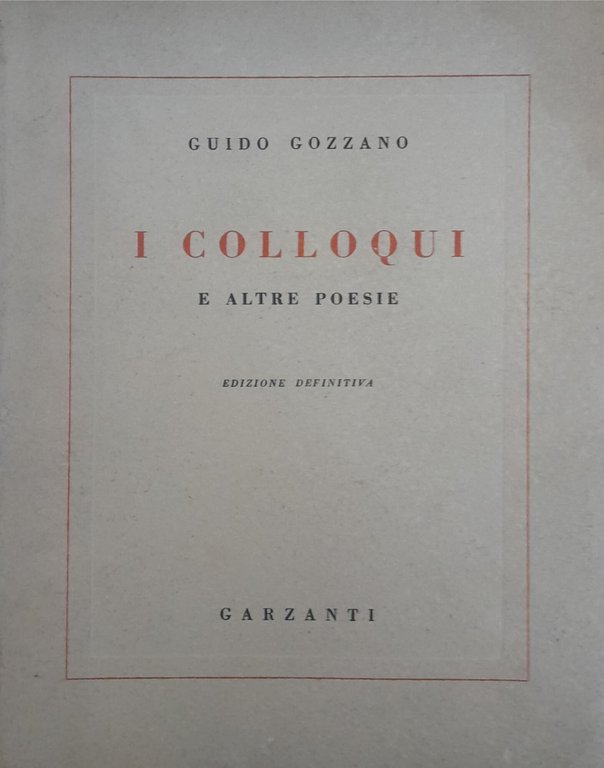 I colloqui e altre poesie