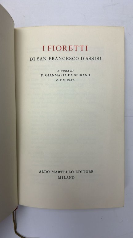 I fioretti di San Francesco D'Assisi