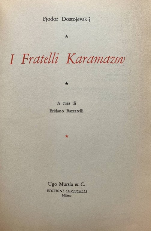 I fratelli Karamazov