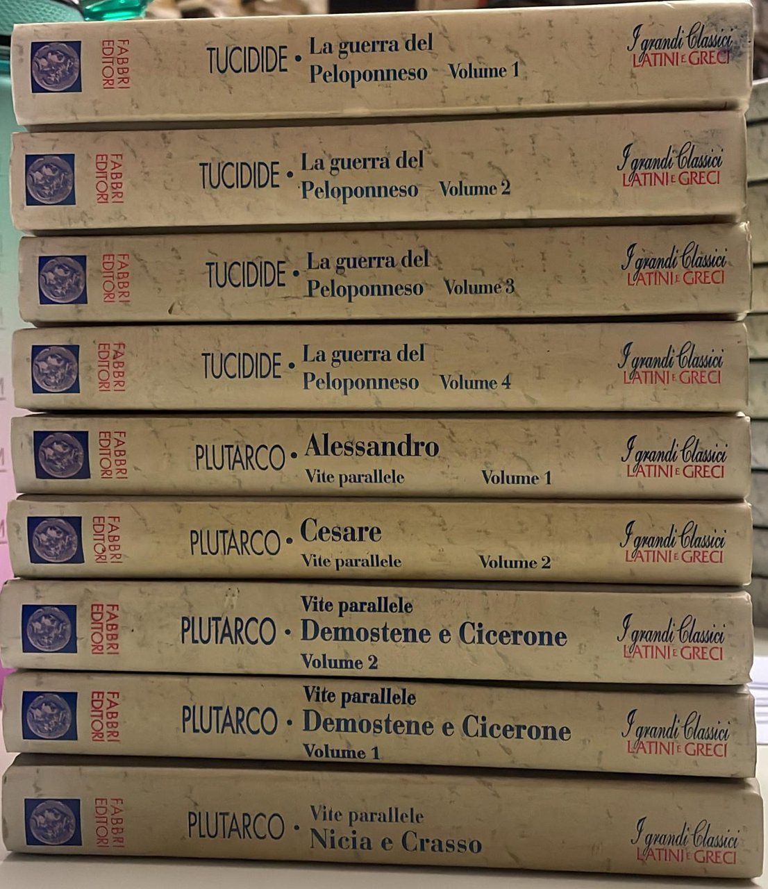 I Grandi classici latini e greci. Lotto 9 volumi. | Immagine principale
