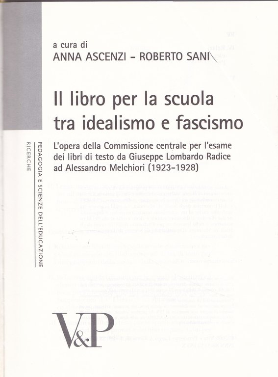 I libro per la scuola tra idealismo e fascismo. L'opera … | Immagine Gallery 2