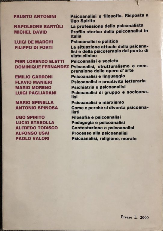 I problemi di Ulisse. Processo alla psicoanalisi. Anno XXV - …