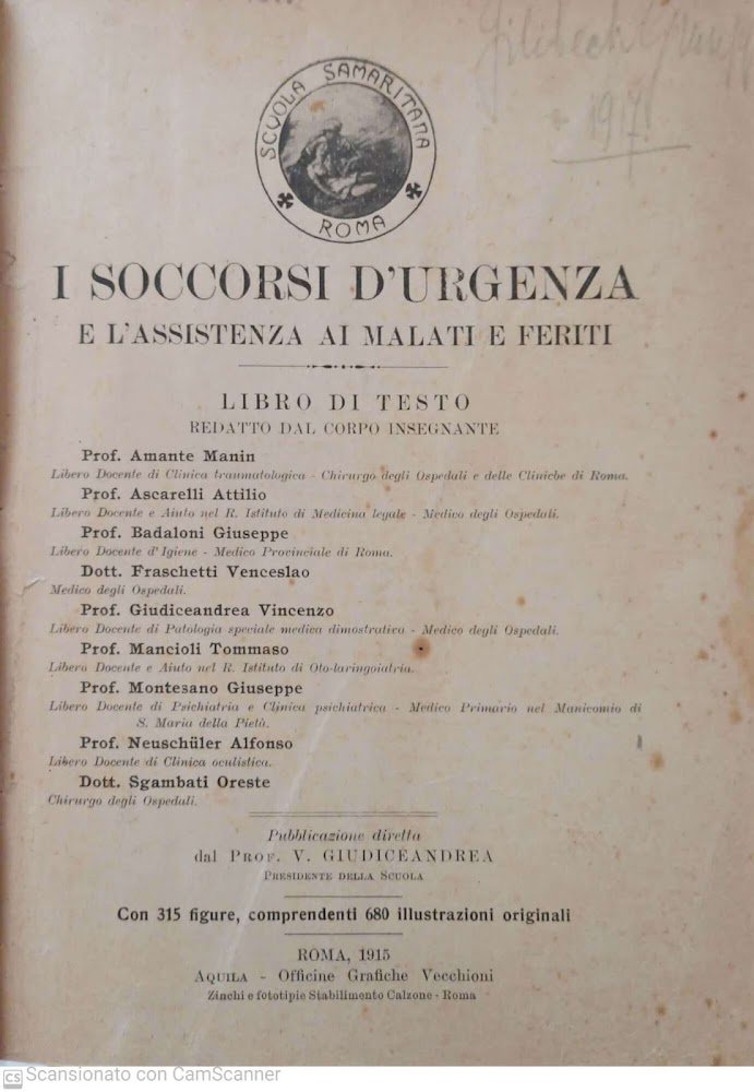 I soccorsi d'urgenza e l'assistenza ai malati e feriti