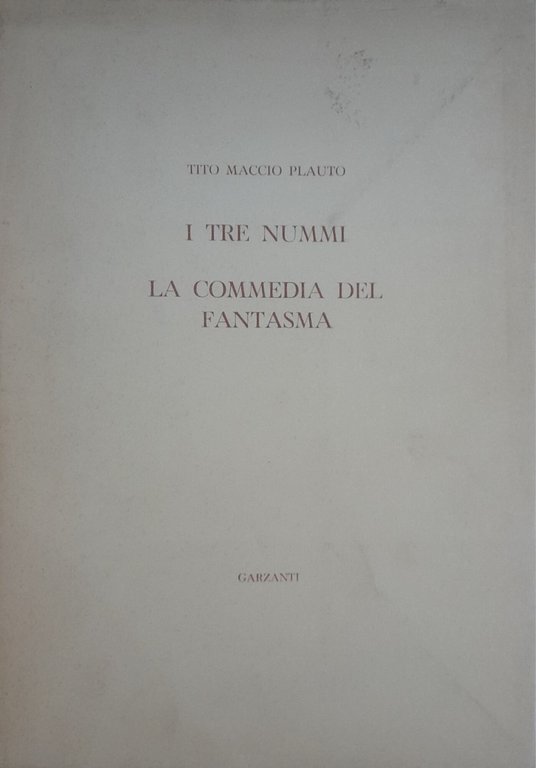 I tre nummi. La commedia del fantasma (otto tavole di …
