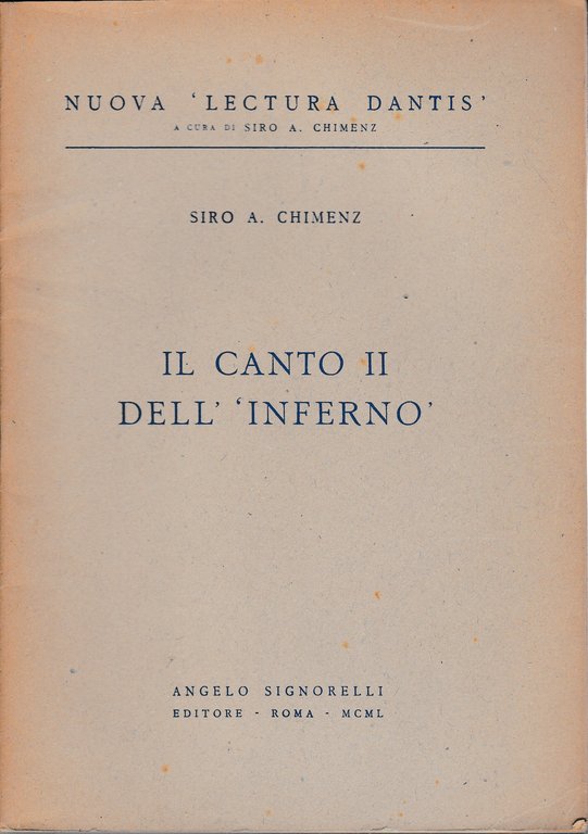 Il canto II dell'Inferno