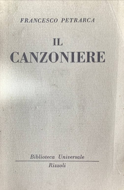 Il canzoniere