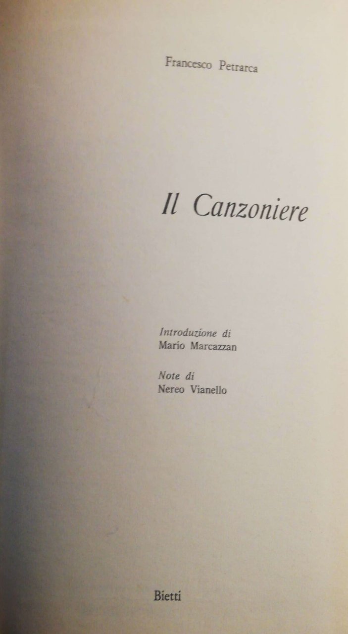 Il Canzoniere