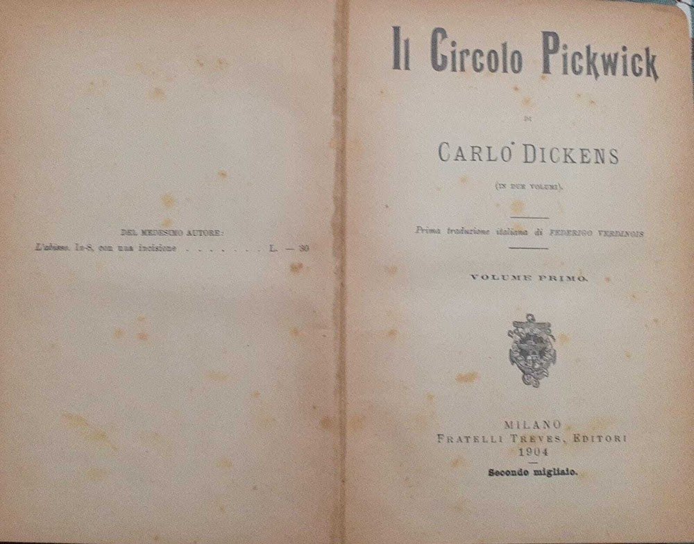 Il circolo Pickwick. Volume primo