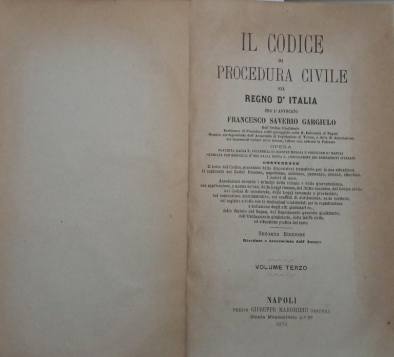 Il codice di procedura civile del regno d'Italia. Volume III | Immagine Gallery 2