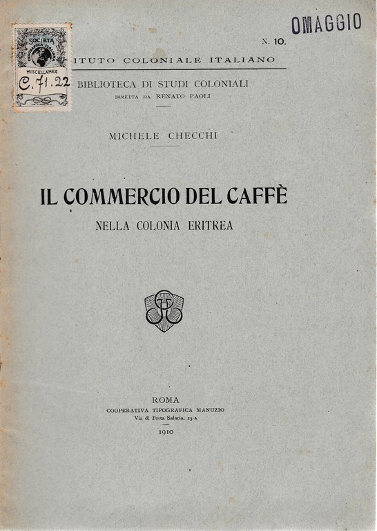 Il commercio del caffè nella colonia Eritrea