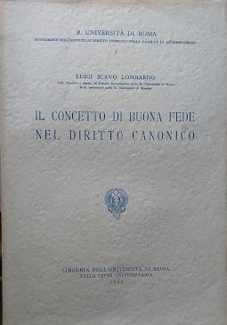 Il concetto di Buona Fede nel Diritto Canonico