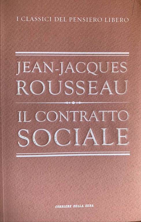 Il contratto sociale