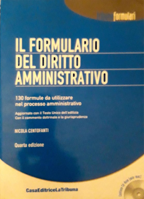 Il formulario del diritto amministrativo