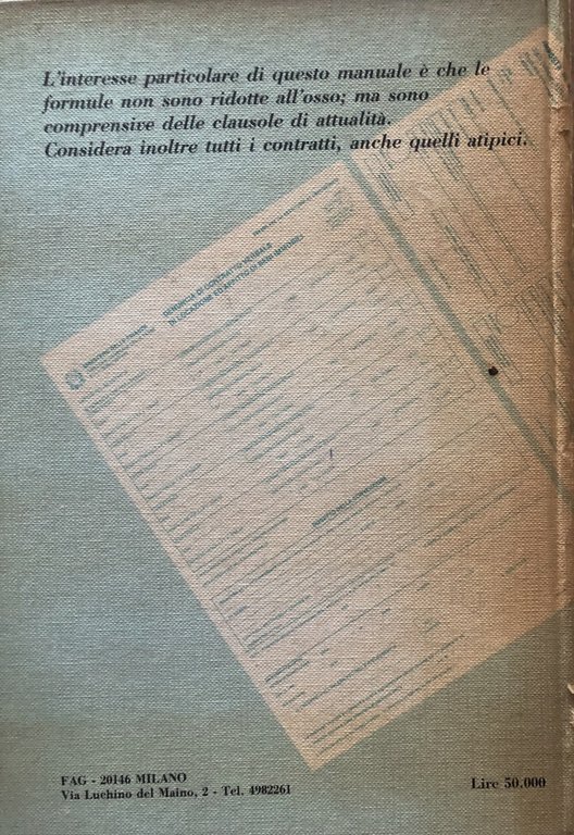 Il formulario di tutti i contratti pubblici e privati.