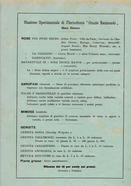 Il giardino fiorito n. 7 Agosto 1931