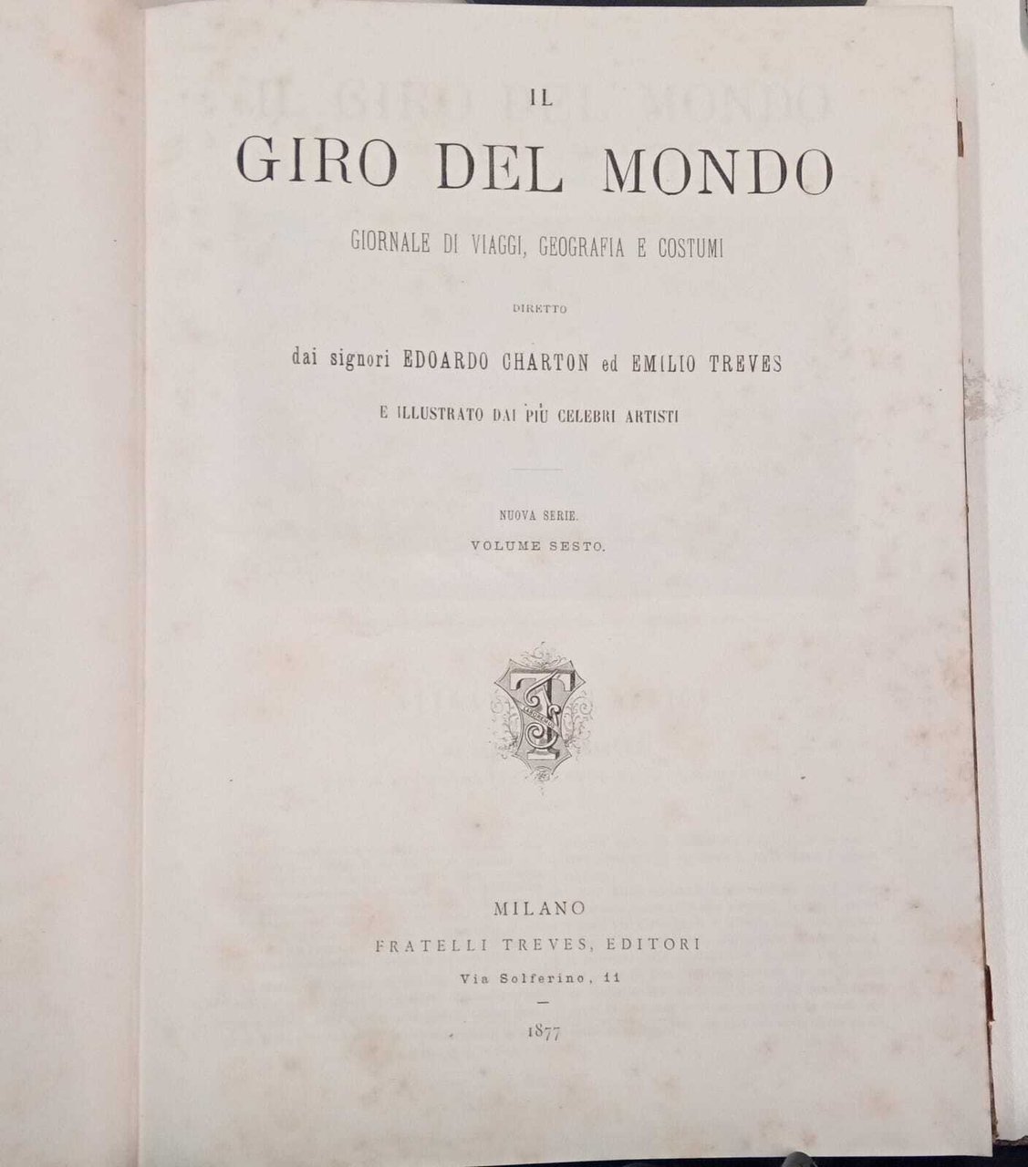 Il giro del mondo. Giornali di viaggi, geografia e costumi … | Immagine principale