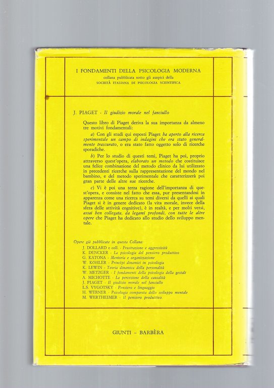 IL GIUDIZIO MORALE NEL FANCIULLO