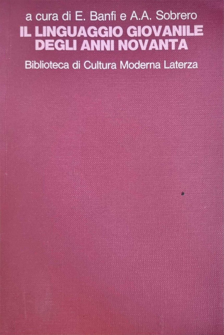 IL linguaggio giovanile degli anni novanta | Immagine principale