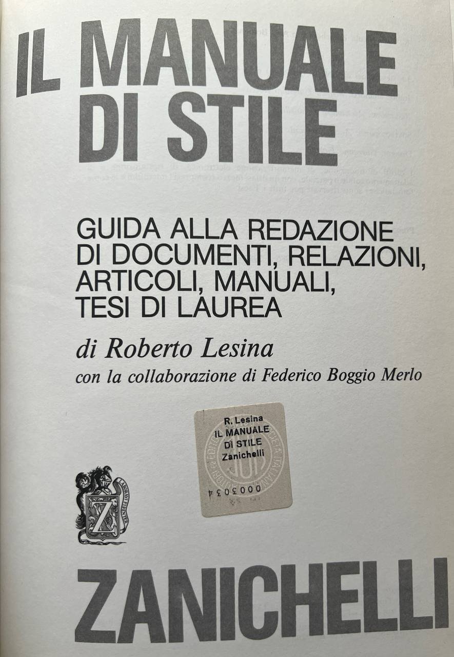 Il manuale di stile | Immagine principale