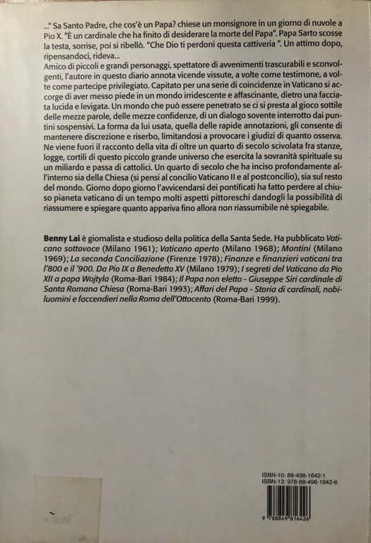 Il «mio» Vaticano. Diario tra pontefici e cardinali