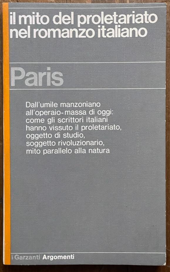 Il mito del proletariato nel romanzo italiano