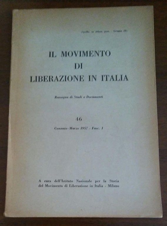 IL MOVIMENTO DI LIBERAZIONE IN ITALIA