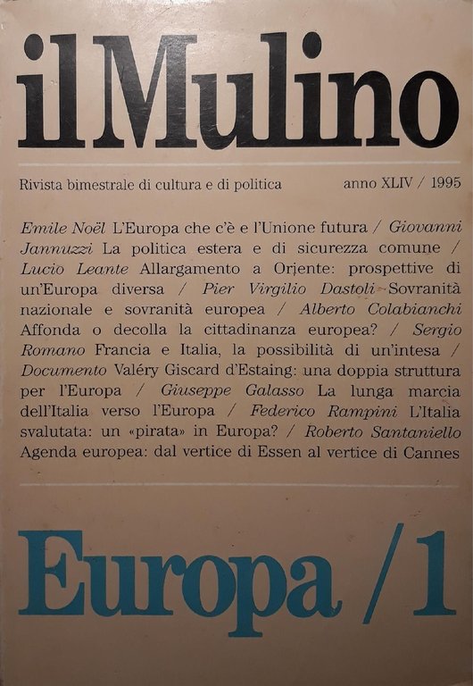 Il Mulino n.1/1995