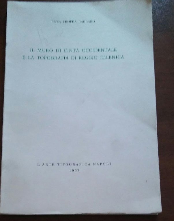 IL MURO DI CINTA OCCIDENTALE E LA TOPOGRAFIA DI REGGIO ELLENICA