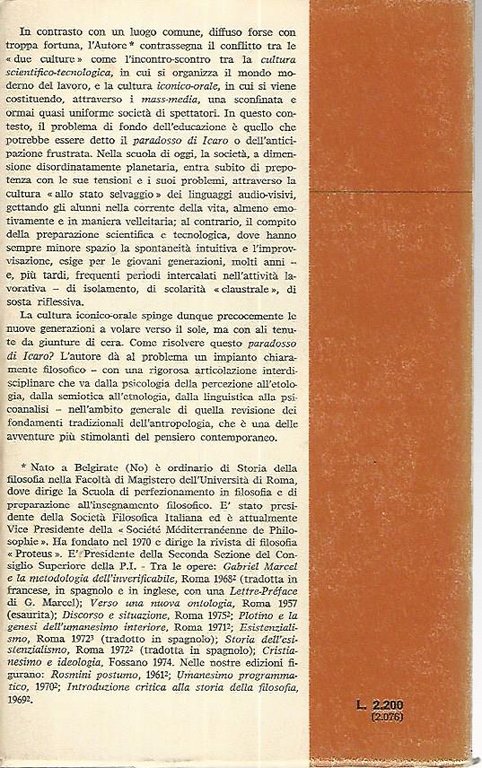 Il paradosso di Icaro. La dialettica del bisogno e del …